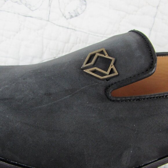 Cobra Society Women’s US 8 Black Nubuck Leather Loafer Dress Shoe logo - Picture 7 of 10